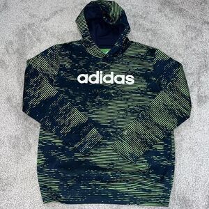 Adidas Green/Blue Digital Camo Hooded Hoodie Sweatshirt XL Youth Kids Seahawks